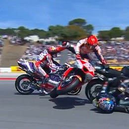 MotoGP: fortísimo accidente entre Márquez y Oliveira en Portimão