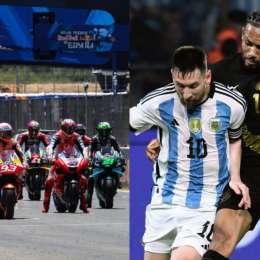 Un destacado piloto de MotoGP estuvo presente en el partido de Argentina