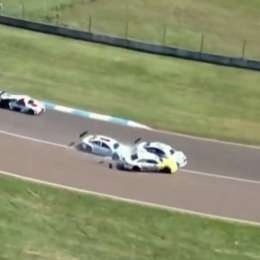 Top Race: ¡Golpe de escena! Toque entre Barrio, Ciarrocchi y Josito Di Palma en la largada