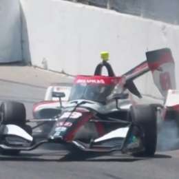 IndyCar: el fuerte golpe que provocó la bandera roja en la clasificación