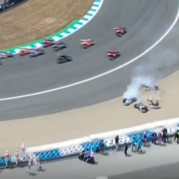 MotoGP: fuerte caída de Quartararo y Oliveira