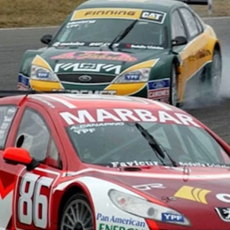 La última vez que Canapino corrió con un auto vinculado al mundo del fútbol