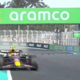 F1: Checo Pérez buscó el límite y rozó el paredón en Miami