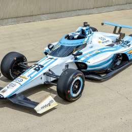 El auto de Canapino con el diseño de la Selección Argentina está listo para la Indy500