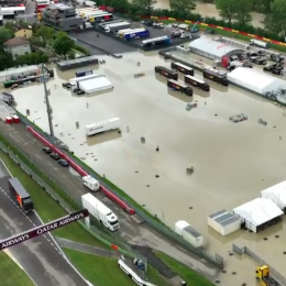 F1: las impactantes imágenes de las inundaciones en Imola