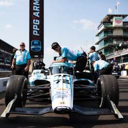 Indy500: Canapino terminó al borde del top 15 en la práctica del lunes