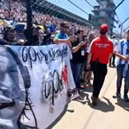 El emotivo momento que vivió Canapino con una bandera que homenajea a su padre
