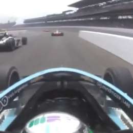 Indy500: Canapino zafó de un accidentada parada en boxes