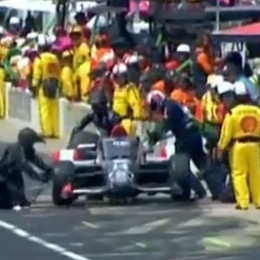 Indy500: se les escapó un neumático en plena parada en boxes
