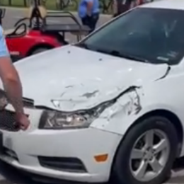 Indy500: ¡Increíble! el neumático de Kirkwood pegó contra un auto del estacionamiento