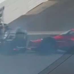Indy500: un nuevo golpe que generó la bandera roja a poco del final