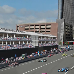 El particular pitlane del callejero de Detroit, donde correrá Canapino