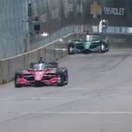 IndyCar: Canapino le dio al muro y tuvo que ir a boxes en Detroit
