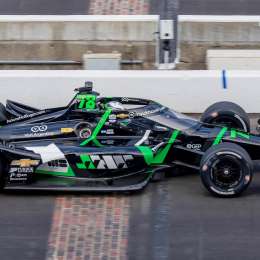 IndyCar: Canapino completó el primer entrenamiento en Detroit