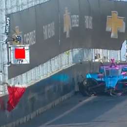 IndyCar: Defrancesco sufrió un fuerte golpe en la segunda práctica en Detroit