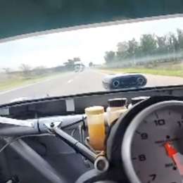 Polémico: Marcos Di Palma salió a probar su TC a la ruta