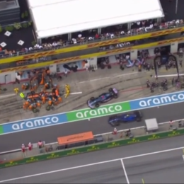 F1: la riesgosa maniobra entre Ocon y Sargeant en el GP de Austria