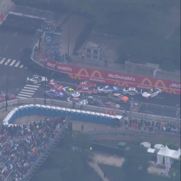 Insólito accidente de la Nascar en el callejero de Chicago