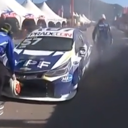 TC2000 en La Rioja: fuego en el Chevrolet de Vivian