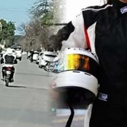 Insólito: robaron un casco y buzo de competición, se lo pusieron para andar en moto