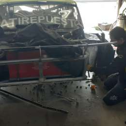 TC: duro golpe de Otto Fritzler contra el muro del autódromo de Villicum