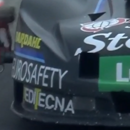 TC ¡Insólito! Santero salió de boxes con la pistola enganchada en un neumático