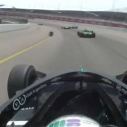 IndyCar: ¡Una locura! Canapino esquivó con lo justo el neumático suelto de su rival