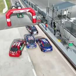 TN: ¡Insolito! Se rozaron antes de salir a pista