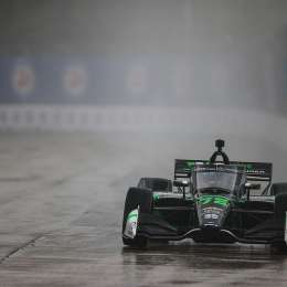 IndyCar: excelente 10° lugar para Canapino bajo la lluvia en la previa a la clasificación