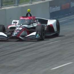 IndyCar: ¡Locura! Se le desprendió el alerón cuando iba a toda velocidad