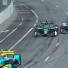 IndyCar: Canapino se la jugó y fue a la chapa con Ryan Hunter Reay