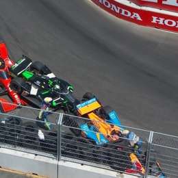 IndyCar: ¡Zafó! Canapino protagonizó una carambola, pero logró seguir en carrera