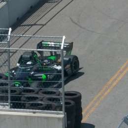 IndyCar: Canapino se involucró en un toque y terminó contra los neumáticos