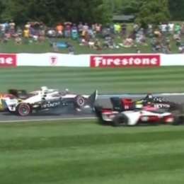 IndyCar: ¡Con lo justo! Canapino zafó de milagro de un duro golpe en el inicio en Indianápolis