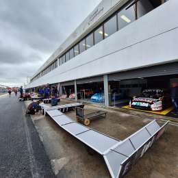 TC en Buenos Aires: los boxes comienzan a tomar forma y los equipos ya están presentes en el trazado