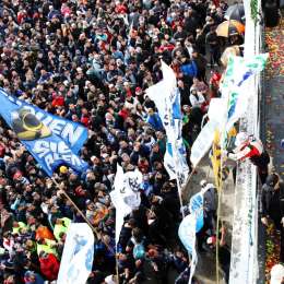 El color de las hinchadas del TC en Buenos Aires