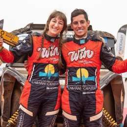 Nico Cavigliasso y Valen Pertegarini; la pareja que afrontará el Desafío Ruta 40