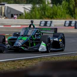 IndyCar: Canapino cerró el sábado dentro del top ten en Portland