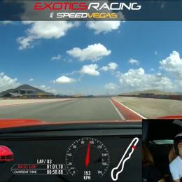 ¡EXCLUSIVO! Una vuelta a fondo con una Ferrari en Las Vegas