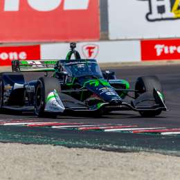 IndyCar: Canapino finalizó en la tercera posición en la última práctica en Laguna Seca