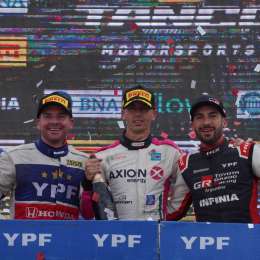 Los protagonistas del 2do podio del TC2000 en 9 de Julio