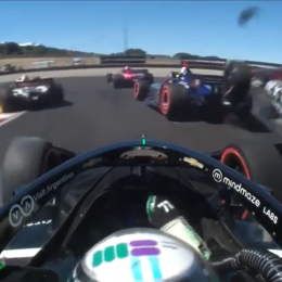 IndyCar: Canapino vivió de cerca el accidente de Ferrucci en Laguna Seca