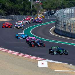 Galería: todo lo que dejó el paso de Canapino con la IndyCar en Laguna Seca