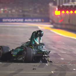 F1: ¡Fortísimo accidente! Stroll chocó y causó bandera roja en la clasificación