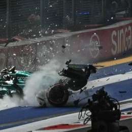 F1: ¡Impactante galería del accidente de Stroll en Singapur!