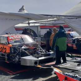 TC: ¡Se vuela todo! El fuerte viento genera destrozos en los boxes de San Luis