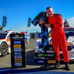 Diego Verriello llega adelante en el campeonato en Top Race Series