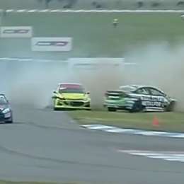 TN en La Pampa: ¡Fuerte golpe en la largada! Castellano, Carducci y Mallo se despistaron en la tercera serie