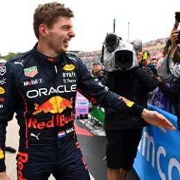 Max Verstappen con guardaespaldas