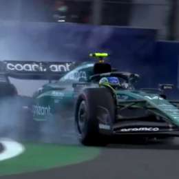 F1: aparatoso trompo de Fernando Alonso en el GP de México